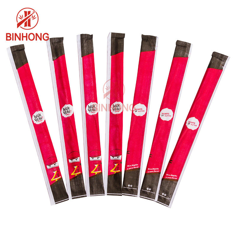 Kundengebundene in Papier eingewickelte Massenwegwerfbambusessstäbchen