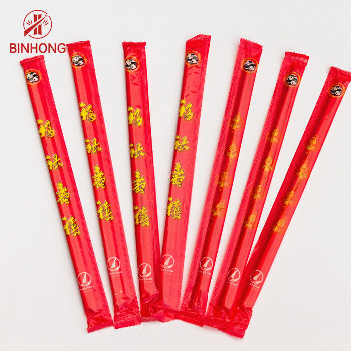 Natürliche Bambusgewohnheit Logo Chopsticks der runden-5.0mm*20cm