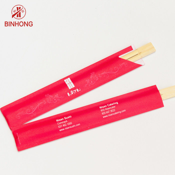 Bambusessstäbchen 21CM -24CM ZWILLINGE Dispossiable mit der Hälfte in Papier eingewickelt für chinesische Nahrung