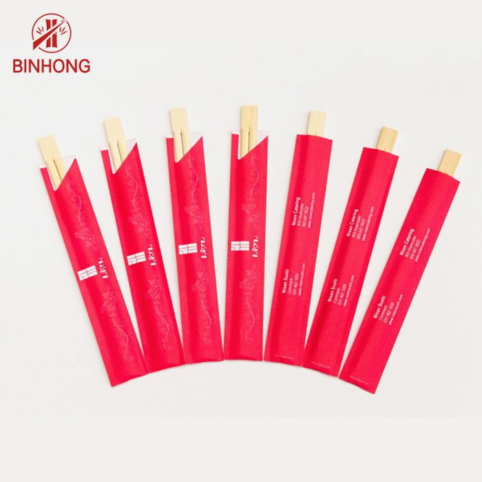Bambusessstäbchen 21CM -24CM ZWILLINGE Dispossiable mit der Hälfte in Papier eingewickelt für chinesische Nahrung