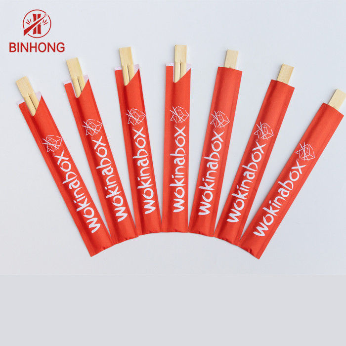 Bambusessstäbchen 21CM -24CM ZWILLINGE Dispossiable mit der Hälfte in Papier eingewickelt für chinesische Nahrung