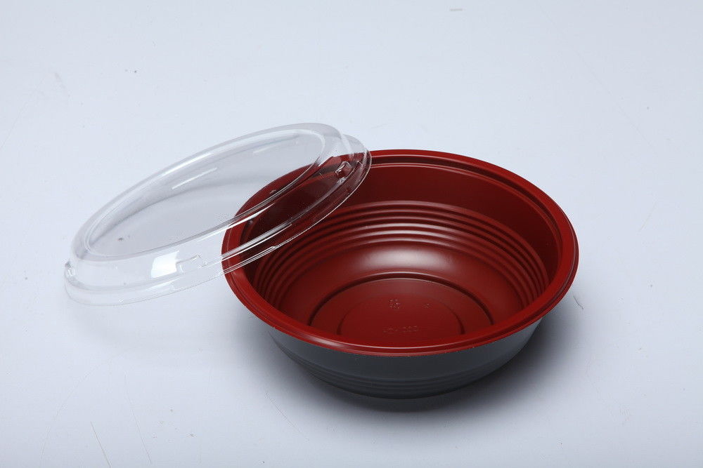 VERPACKEN DER LEBENSMITTEL PlastikReisschale der Haltbarkeits-pp. Microwavable Wegwerf