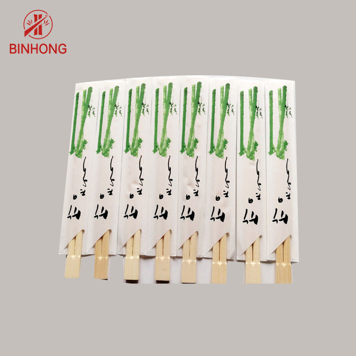 Export-japanische Bambuszwillings-Essstäbchen-halbes Papier Wraped