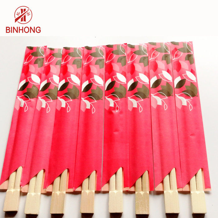 Chinesische Bambusessstäbchen Tensoge für Restaurant, halbe Papierverpackung