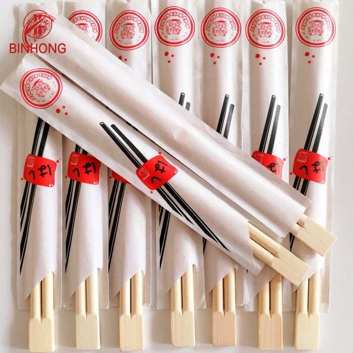 20cm chinesische Bambuswegwerfessstäbchen mit halbem Papier-Ärmel