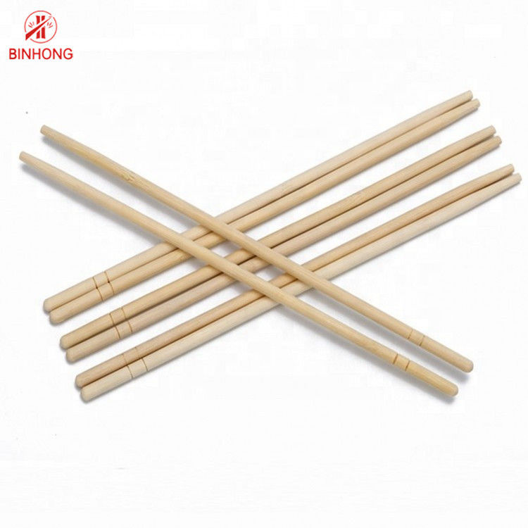 Chinese Eco-Freund-Wegwerfbambusessstäbchen-natürliche runde Essstäbchen 21cm