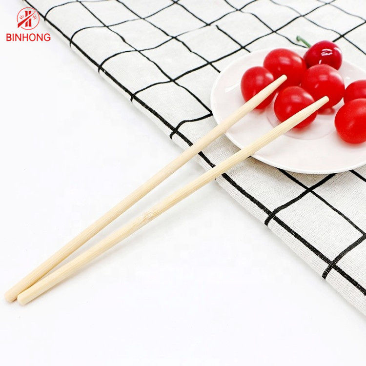 Chinese Eco-Freund-Wegwerfbambusessstäbchen-natürliche runde Essstäbchen 21cm