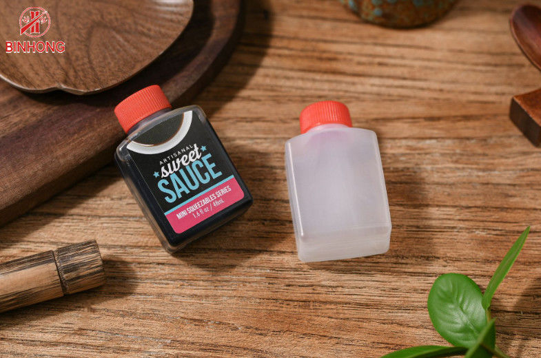Wegwerfnahrungsmittelgrad PET Sojasoßen-Flasche 6ml 15ml 30ml