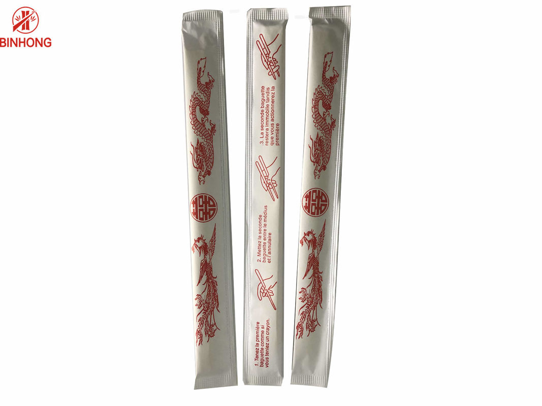 Doppel-Tensoge gravierte Bambusessstäbchen, Kunden drucken Logo