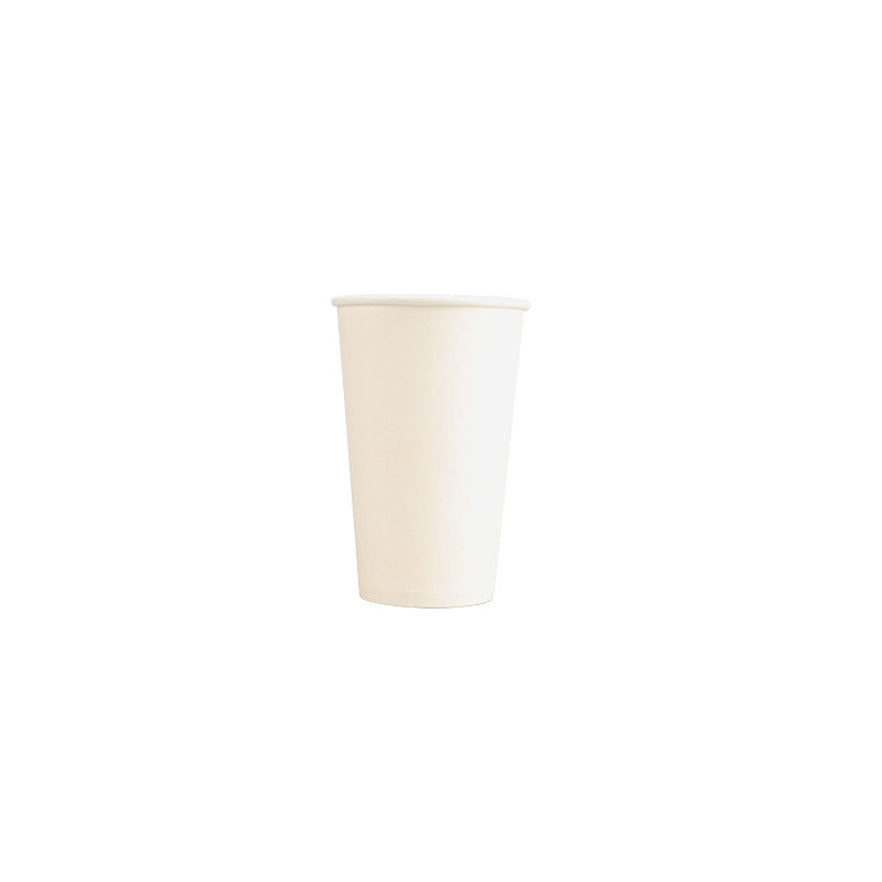 untere einzelne Wand-weißer Kaffee-Wegwerfpapierschale 12oz 60mm biologisch abbaubar