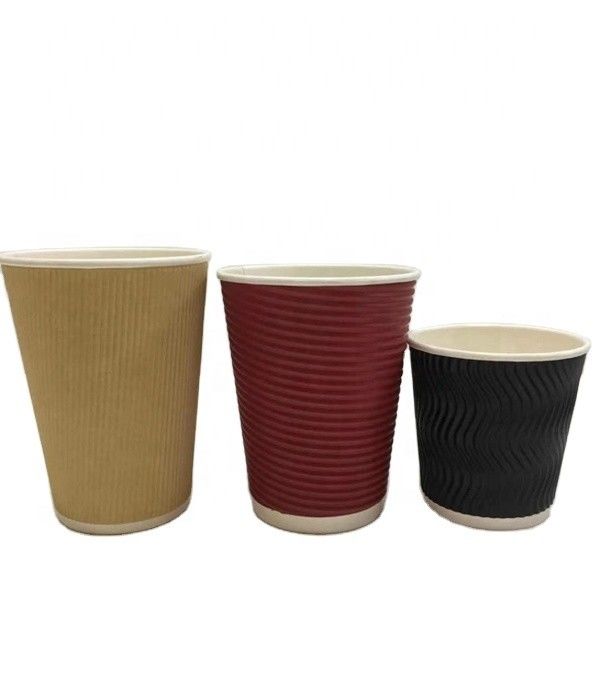 kaffee-Papier-Schale der Kräuselungs-8oz Wegwerfbiologisch abbaubar