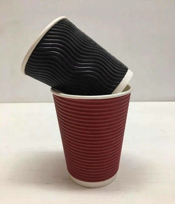 kaffee-Papier-Schale der Kräuselungs-8oz Wegwerfbiologisch abbaubar