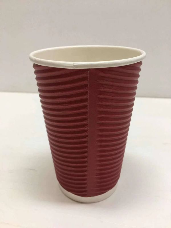kaffee-Papier-Schale der Kräuselungs-8oz Wegwerfbiologisch abbaubar