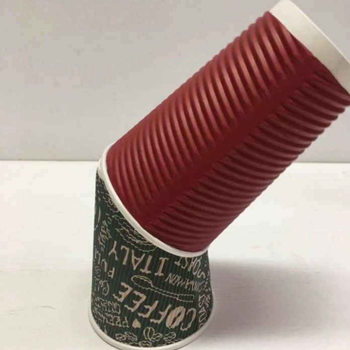 kaffee-Papier-Schale der Kräuselungs-8oz Wegwerfbiologisch abbaubar