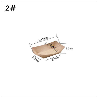 Boots-Behälter des Kraftpapier-100 280 530ml für Hühnerreis-Blume