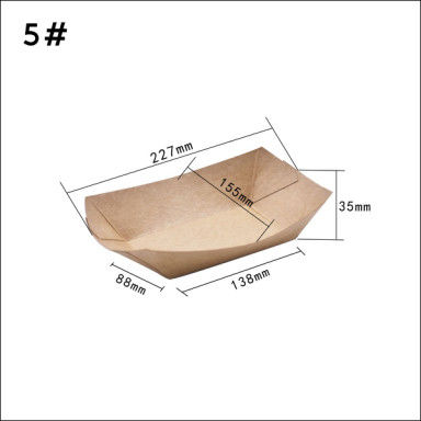 Boots-Behälter des Kraftpapier-100 280 530ml für Hühnerreis-Blume