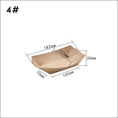 Boots-Behälter des Kraftpapier-100 280 530ml für Hühnerreis-Blume