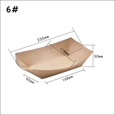 Boots-Behälter des Kraftpapier-100 280 530ml für Hühnerreis-Blume