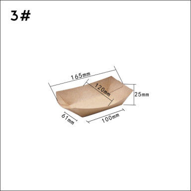 Boots-Behälter des Kraftpapier-100 280 530ml für Hühnerreis-Blume