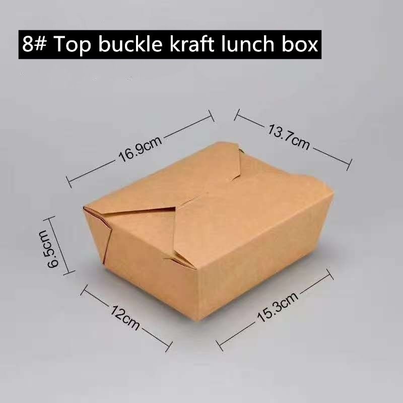 Microwavable Brown-Kraftpapier nehmen Kasten 800 1400 1480 2000ml weg