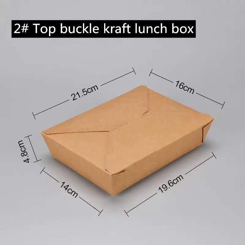 Microwavable Brown-Kraftpapier nehmen Kasten 800 1400 1480 2000ml weg