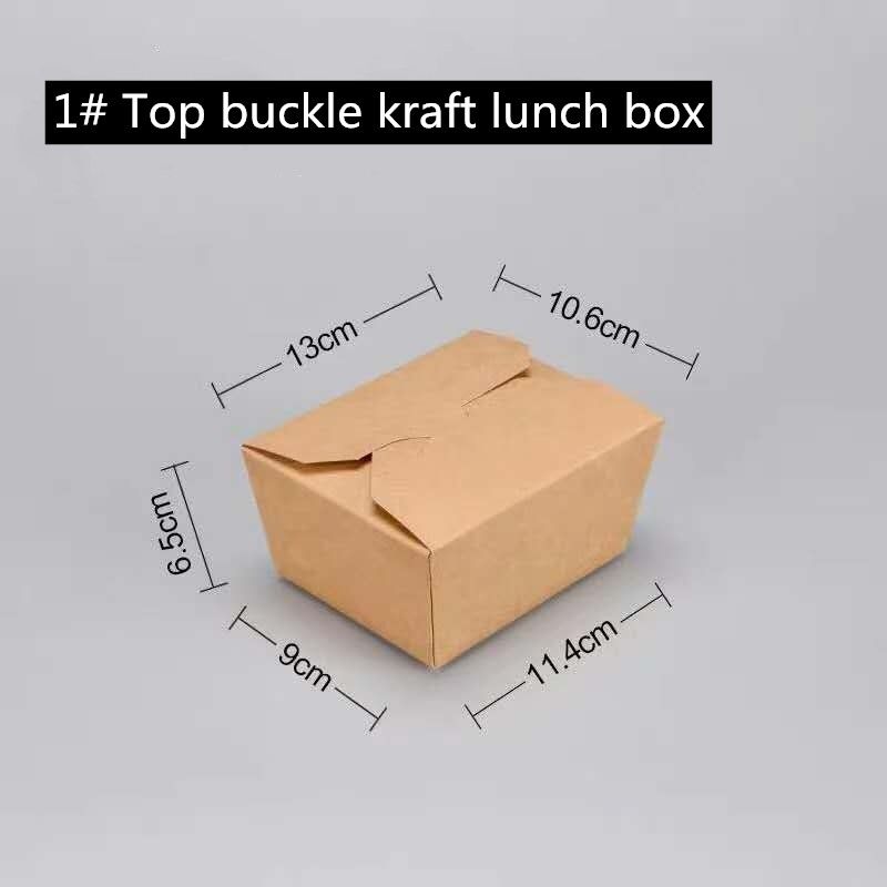 Microwavable Brown-Kraftpapier nehmen Kasten 800 1400 1480 2000ml weg