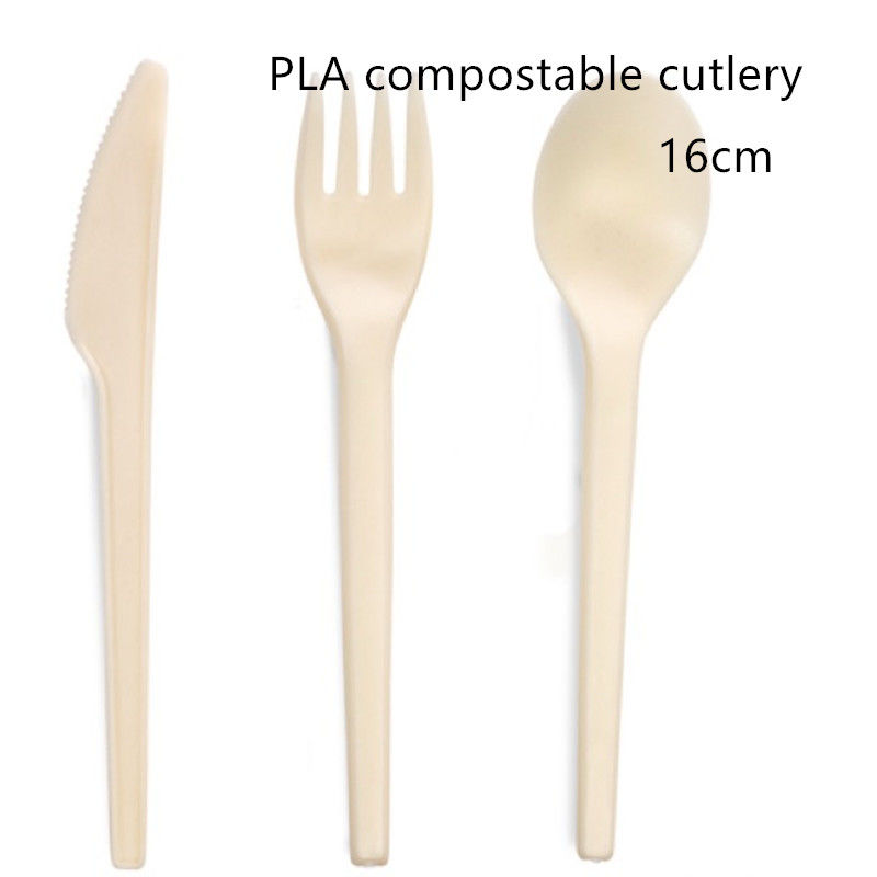 Biologisch abbaubarer CPLA-Messer-Löffel und Gabel für das Mittagessen