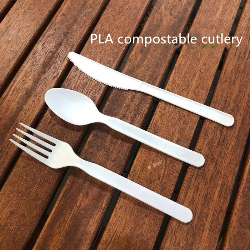 Biologisch abbaubarer CPLA-Messer-Löffel und Gabel für das Mittagessen