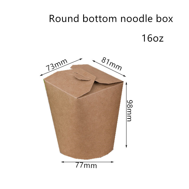 Wegwerfnudel-Kasten 16oz 26oz 32oz mit Rundboden
