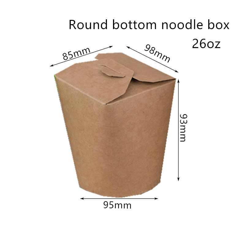 Wegwerfnudel-Kasten 16oz 26oz 32oz mit Rundboden