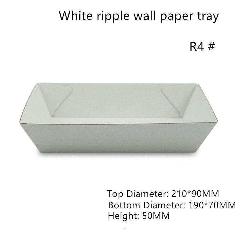 Rechteckige Weißbuch-Nahrung, die Tray Height 47mm dient