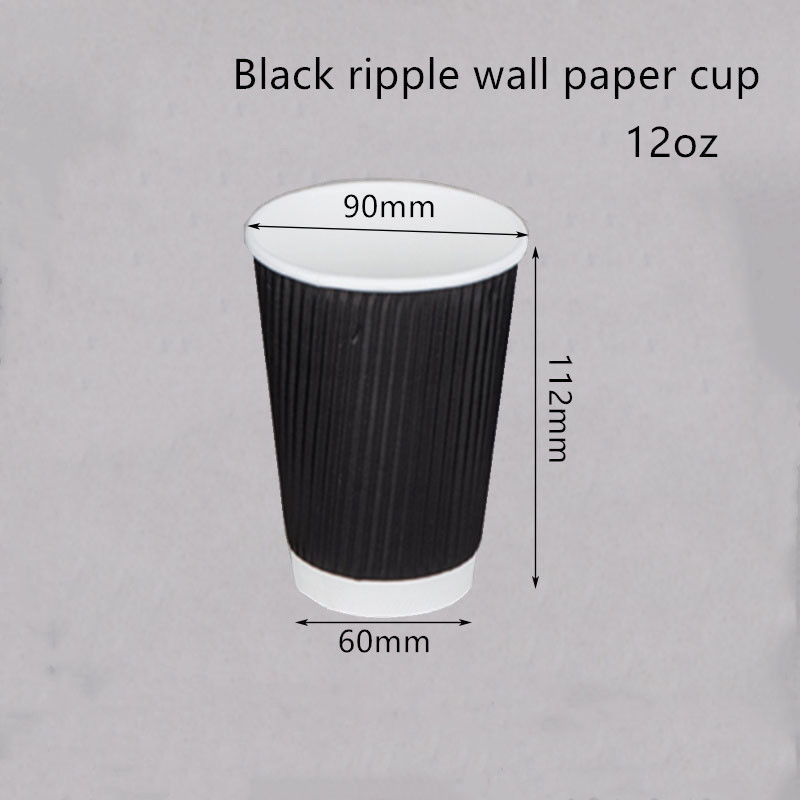 Gewölbter Kraftpapier-Kaffee-Trinkbecher 250gsm 300gsm Wegwerf
