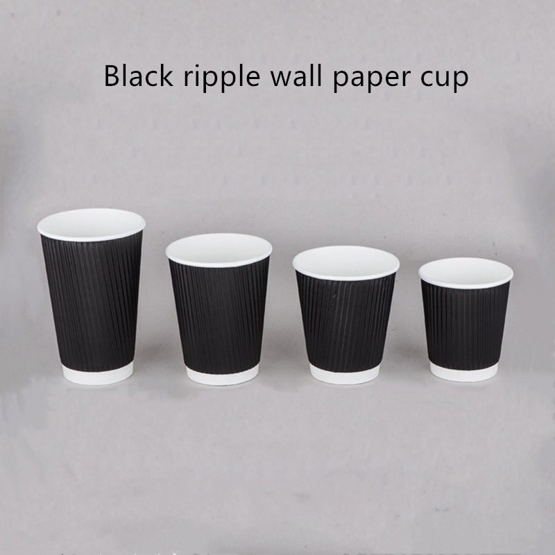 Gewölbter Kraftpapier-Kaffee-Trinkbecher 250gsm 300gsm Wegwerf