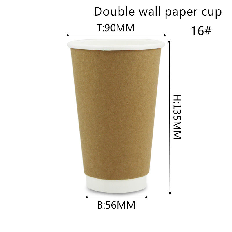 Biologisch abbaubare heiße und kalte Getränkeschalen 8oz 12oz 16oz