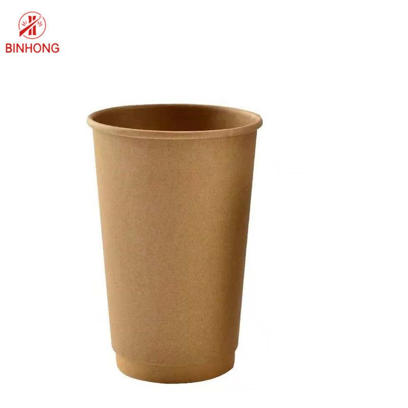 PET beschichtete die freien Kaffeetassen BPA des Kraftpapier-300gsm