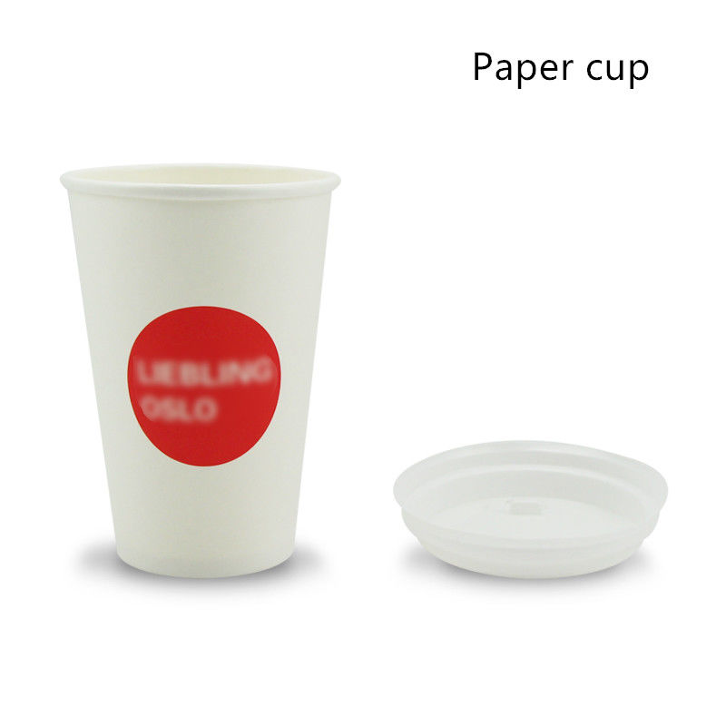 Kompostierbarer Winkel des Leistungshebels zeichnete Bambuspapier-Trinkbecher der faser-280gsm