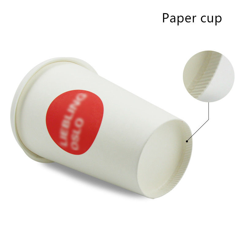 Kompostierbarer Winkel des Leistungshebels zeichnete Bambuspapier-Trinkbecher der faser-280gsm