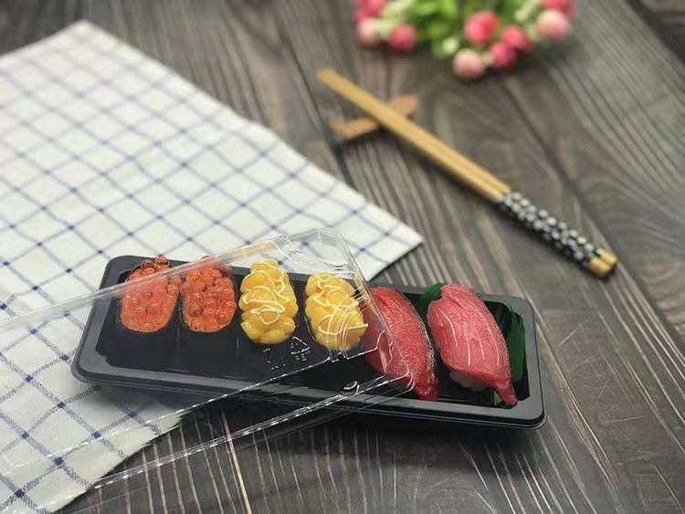 Transparenter Deckel-Plastiksushi Tray Food Grade Disposable