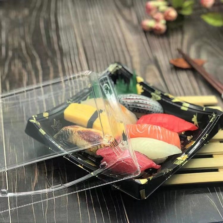 Transparenter Deckel-Plastiksushi Tray Food Grade Disposable