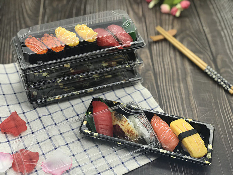 Transparenter Deckel-Plastiksushi Tray Food Grade Disposable