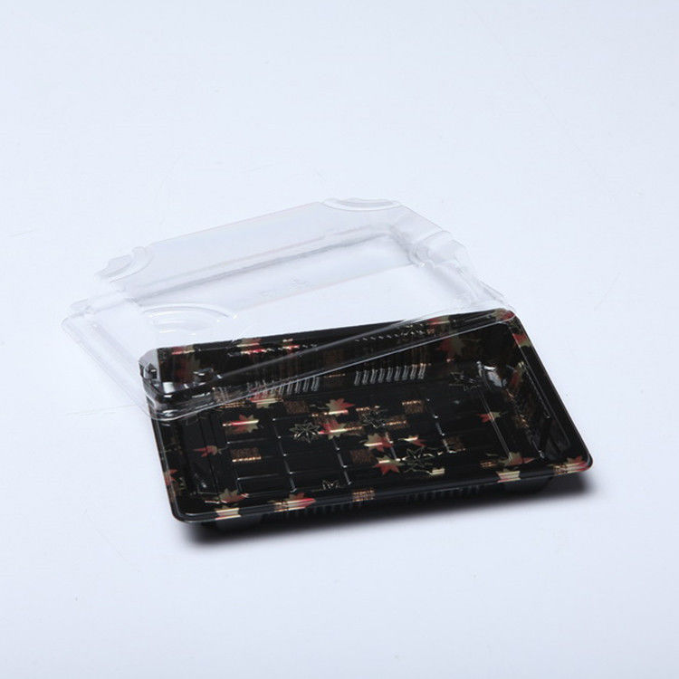 Recyclebares Wegwerfplastiksushi-Behälter Soem mit Antinebel-Deckel