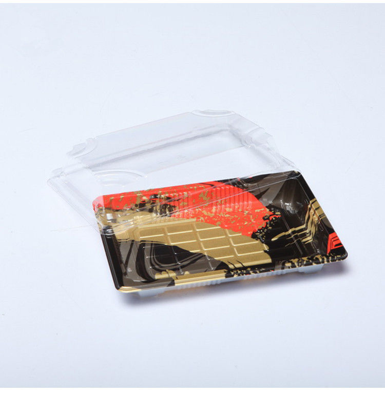 Recyclebares Wegwerfplastiksushi-Behälter Soem mit Antinebel-Deckel