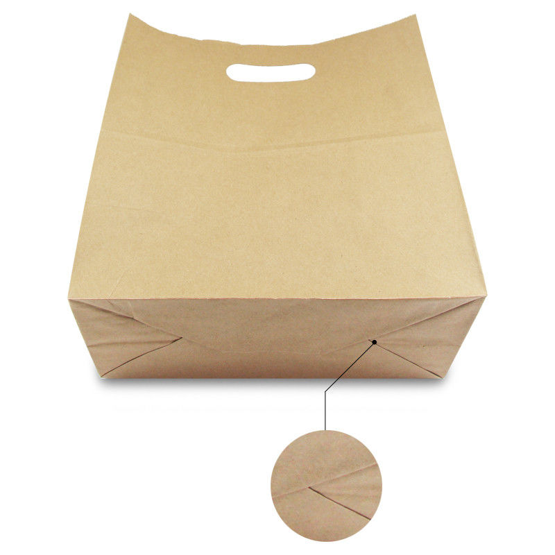 Kraftpapier-Tasche 80gsm 100gsm 120gsm mit gestempelschnittenem Griff