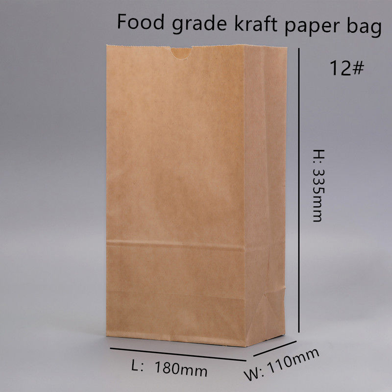 Biologisch abbaubare Brown Bäckerei-Papiertüte ISO9001