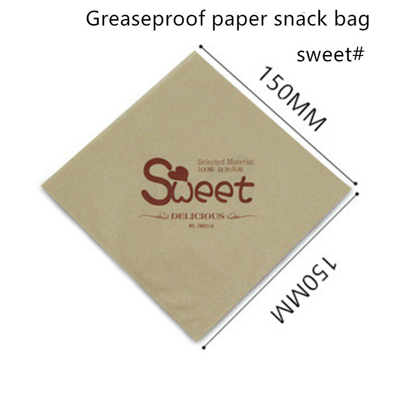 Quadratisches PET beschichtete Tasche des Packpapier-55gsm für Burger