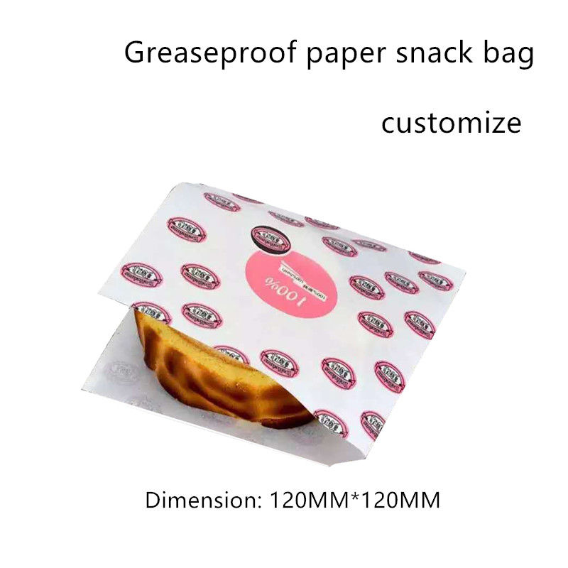 Quadratisches PET beschichtete Tasche des Packpapier-55gsm für Burger