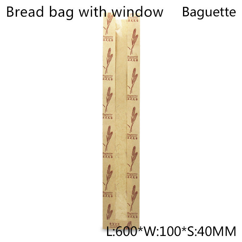 Recyclebares PET beschichtete Kraftpapier-Mittagessen-Tasche für Toast-Brot