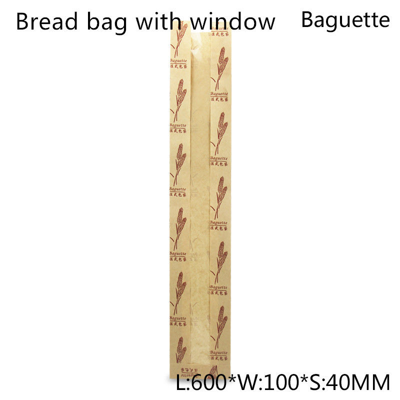 Recyclebares PET beschichtete Kraftpapier-Mittagessen-Tasche für Toast-Brot