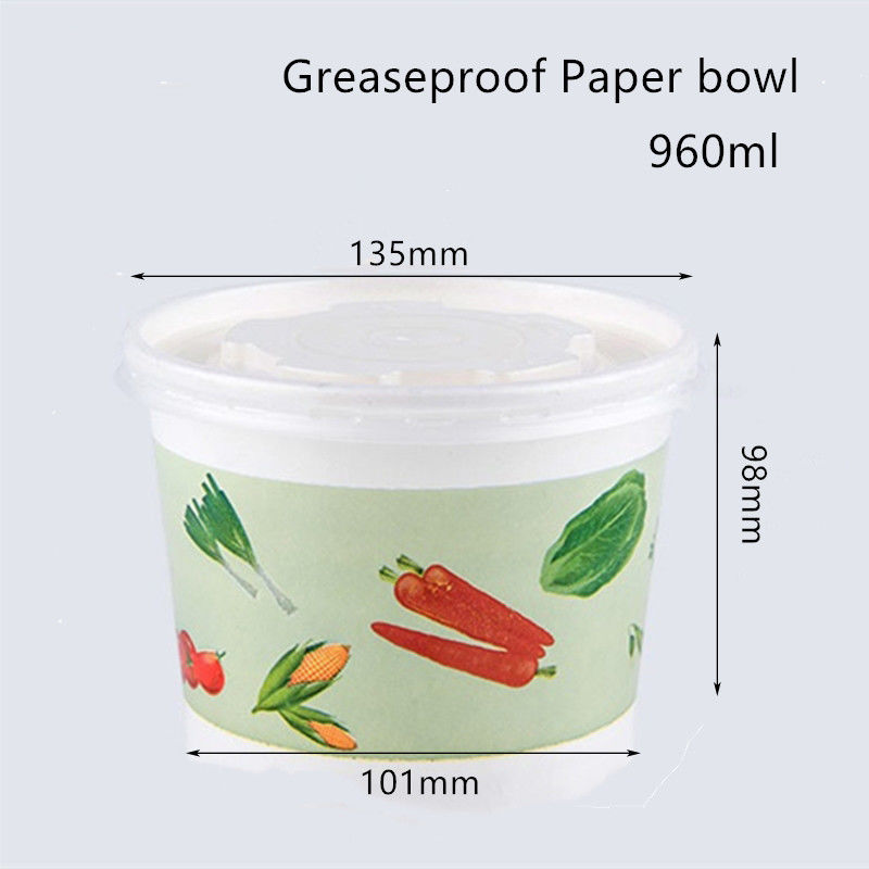 Flexo, das fettdichte Wegwerfpapierschüssel für Suppe druckt