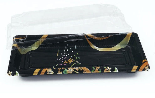 Stapelbarer Wegwerf-PS-Plastiksushi-Behälter